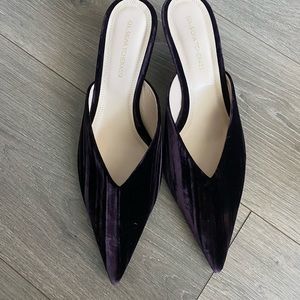 Purple Velvet Heels